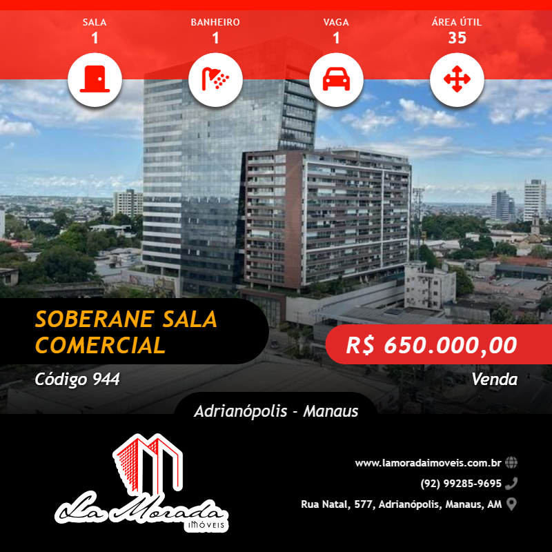 Conjunto Comercial-Sala à venda, 35m² - Foto 3