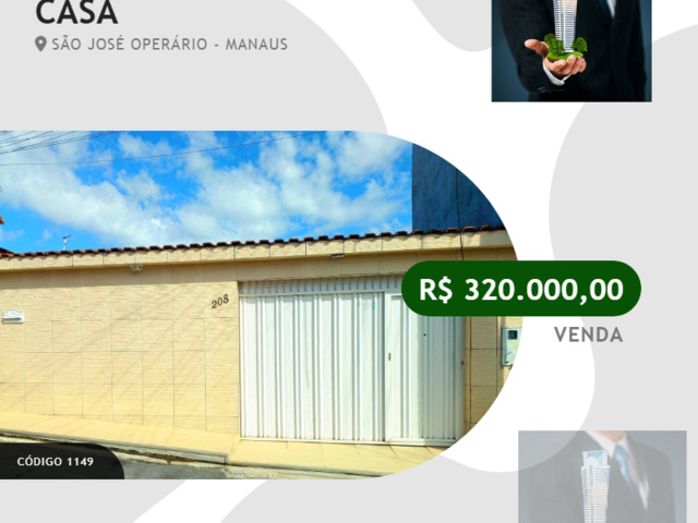 #1149 - Casa para Venda em Manaus - AM - 2