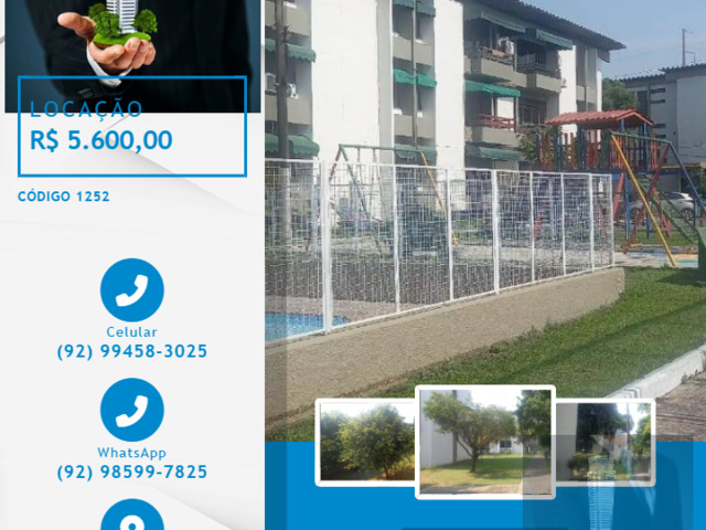 #1252 - Apartamento para Locação em Manaus - AM - 1